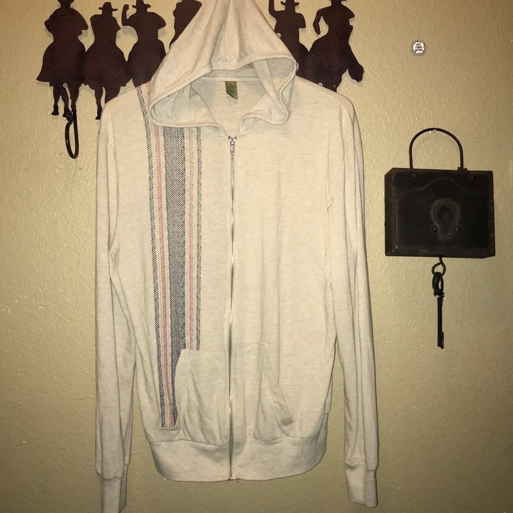 Lightweight alternative earth zip up hoddie